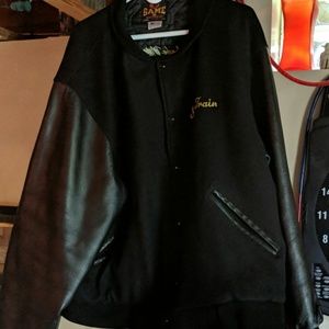 Leather Wool Soul Train Jacket sz 3XL